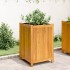 Jardinera con forro madera maciza de acacia 50x50x75