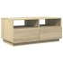 Mesa de centro con luces LED roble Sonoma 90x49x40