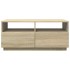 Mesa de centro con luces LED roble Sonoma 90x49x40