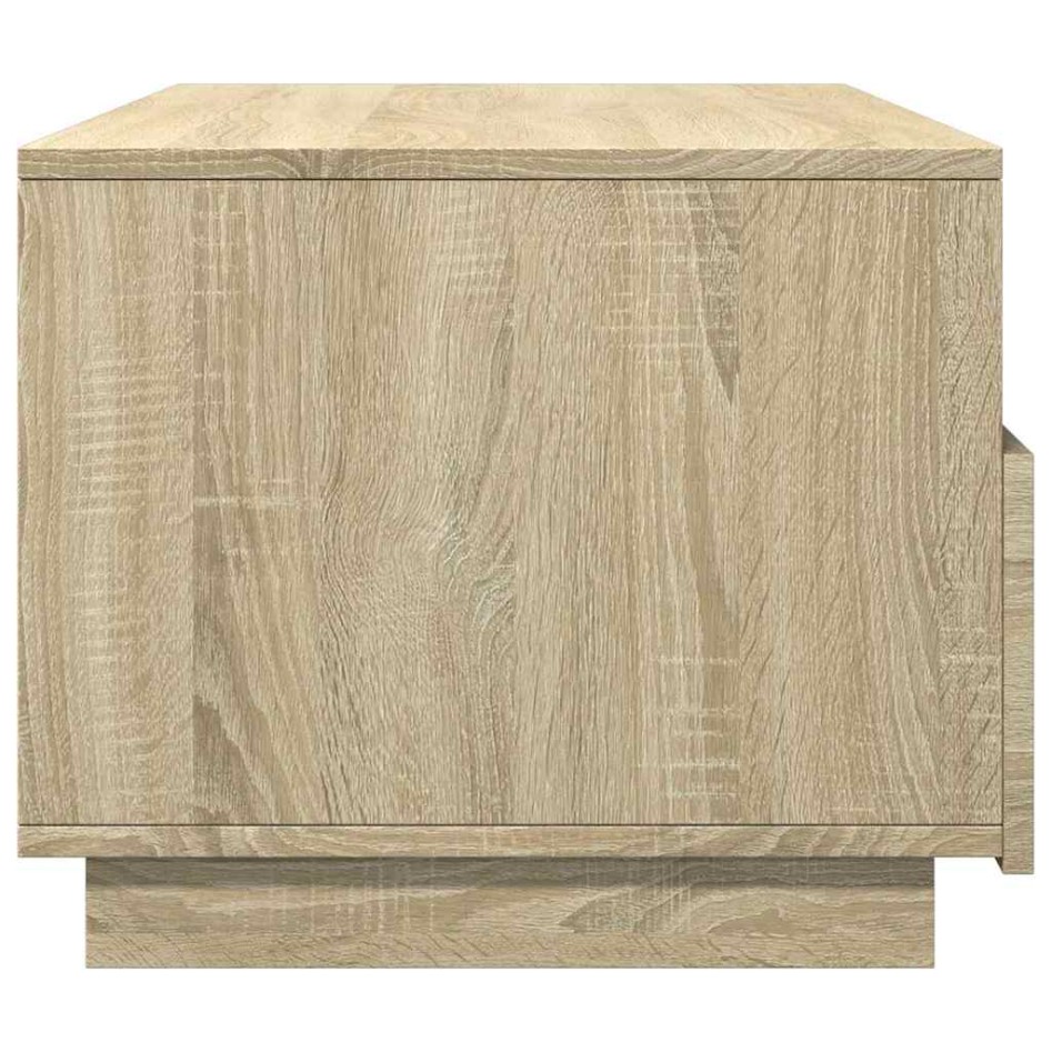 Mesa de centro con luces LED roble Sonoma 90x49x40