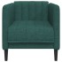 Sillón de tela verde