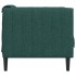 Sillón de tela verde