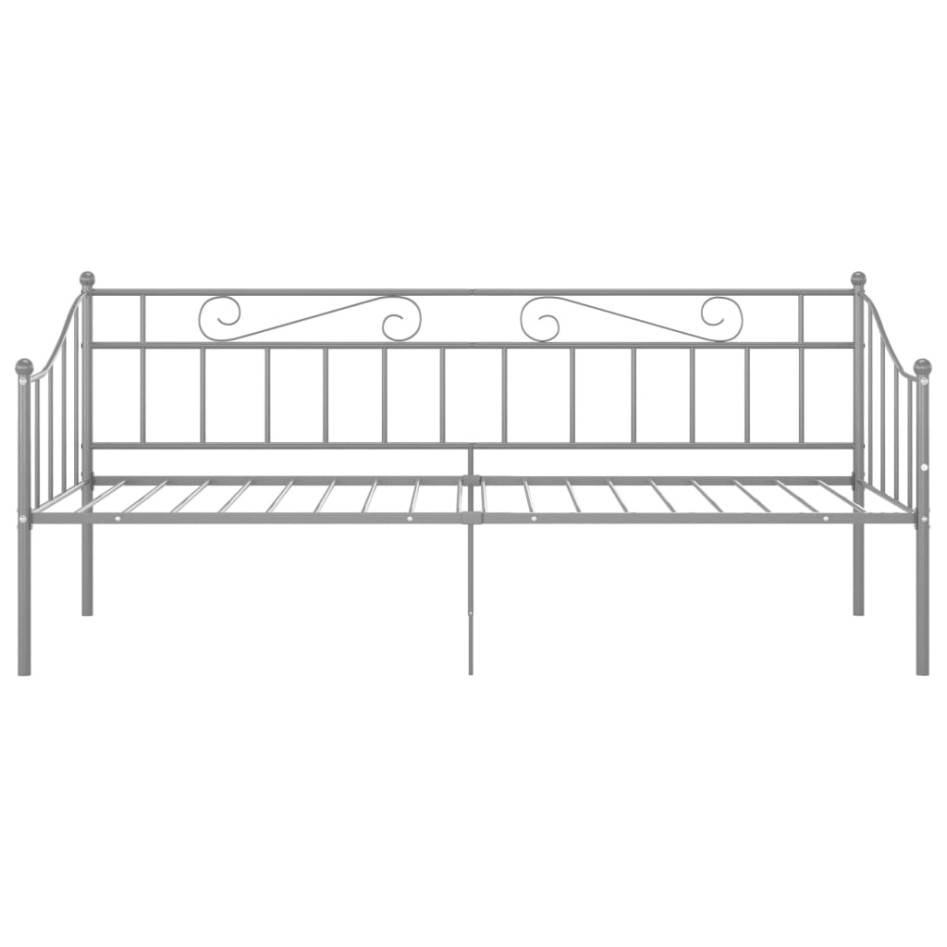 Estructura de sofá cama de metal gris 90x200