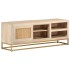 Mueble de TV madera maciza de mango y hierro 110x30x40