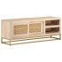 Mueble de TV madera maciza de mango y hierro 110x30x40