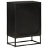 Aparador de hierro y madera maciza de mango negro 55x30x76