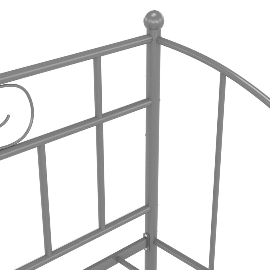Estructura de sofá cama de metal gris 90x200