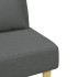 Sofá cama de 2 plazas con almohadas y taburete tela gris
