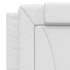 Cama con colchón cuero sintético blanco 160x200