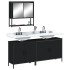 Juego de muebles de baño 3 pzas madera contrachapada