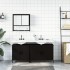 Juego de muebles de baño 3 pzas madera contrachapada