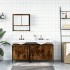 Set de muebles baño 3 pzas madera contrachapada roble