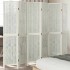 Biombo separador de 6 paneles madera maciza Paulownia