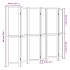 Biombo separador de 6 paneles madera maciza Paulownia
