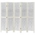 Biombo separador de 5 paneles madera maciza Paulownia