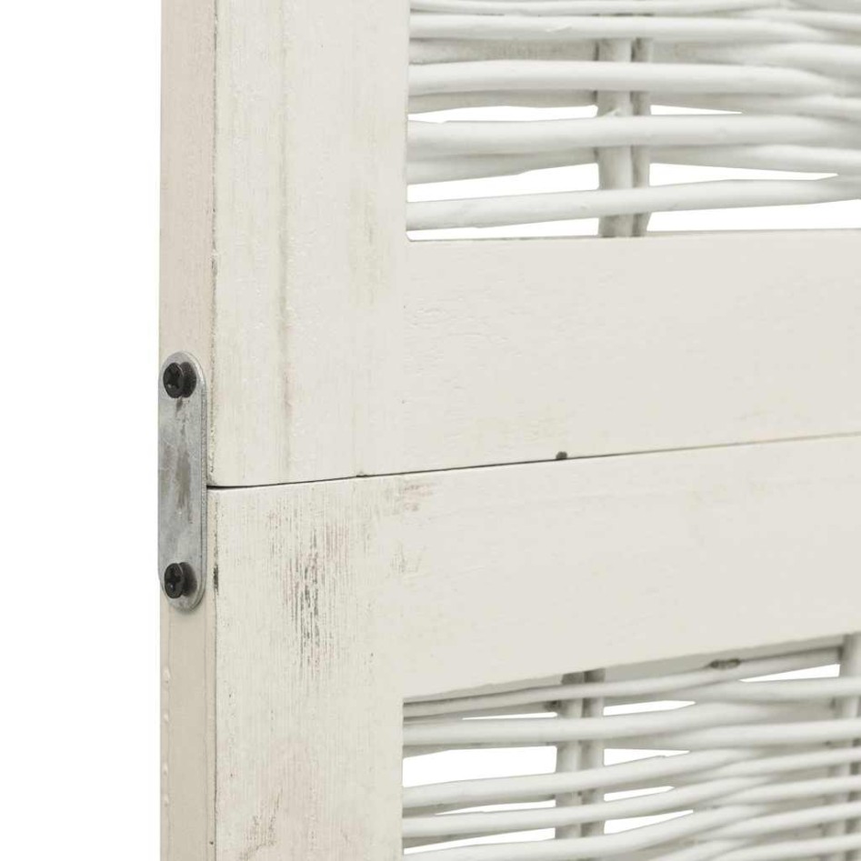 Biombo separador de 5 paneles madera maciza Paulownia