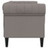 Sofá Chesterfield de 2 plazas tela gris