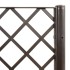 Jardinera con enrejado PP marrón 120x40x142