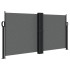 Toldo lateral retráctil gris antracita 120x600