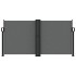 Toldo lateral retráctil gris antracita 120x600