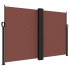 Toldo lateral retráctil marrón 160x600