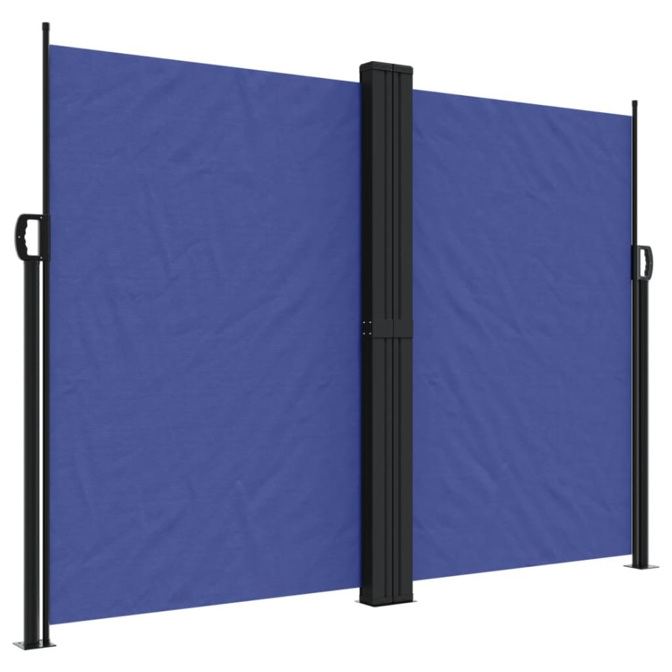 Toldo lateral retráctil azul 180x600