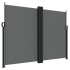 Toldo lateral retráctil gris antracita 180x600