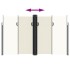 Toldo lateral retráctil crema 200x600