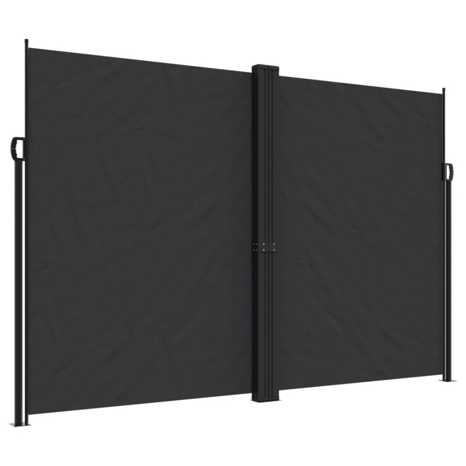 Toldo lateral retráctil negro 220x600