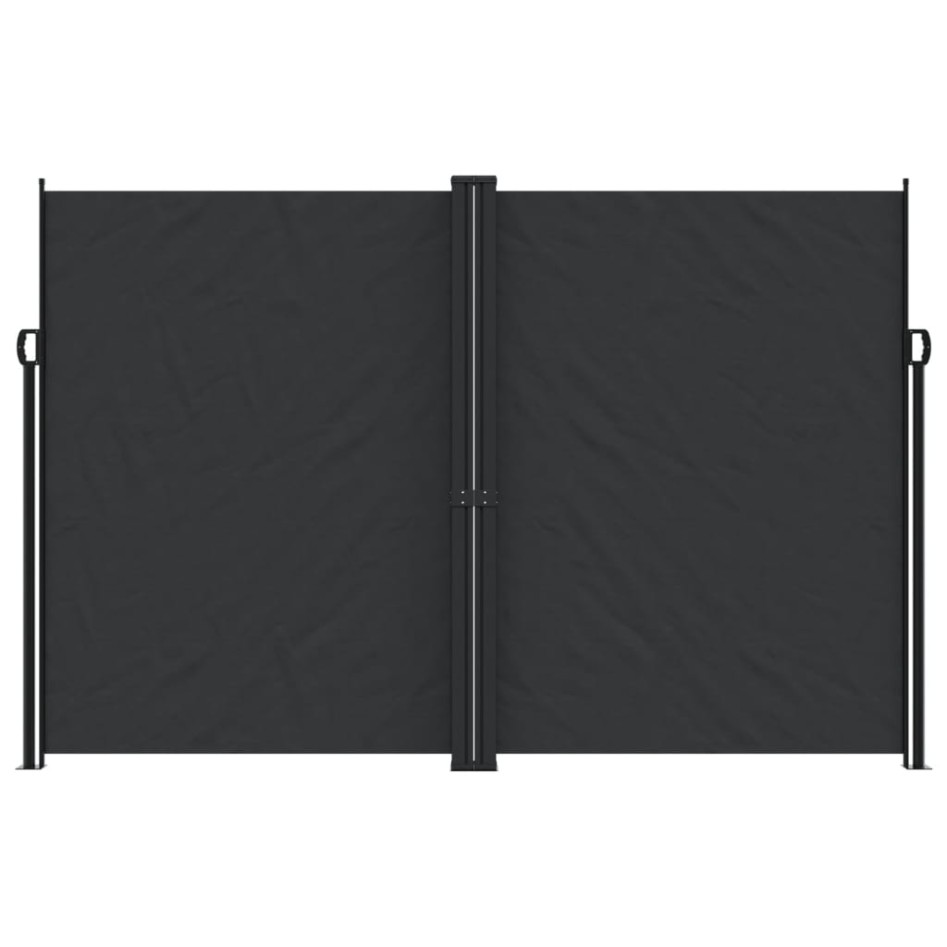 Toldo lateral retráctil negro 220x600