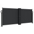 Toldo lateral retráctil negro 100x600