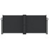 Toldo lateral retráctil negro 100x600