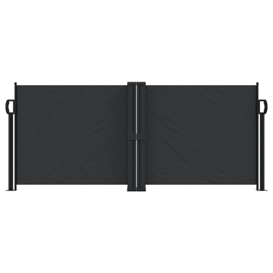 Toldo lateral retráctil negro 100x600