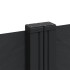 Toldo lateral retráctil negro 100x600