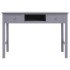 Escritorio de madera maciza de Paulownia gris 108x45x76