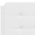 Cama con colchón cuero sintético blanco 140x200