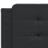 Cama con colchón cuero sintético negro 160x200