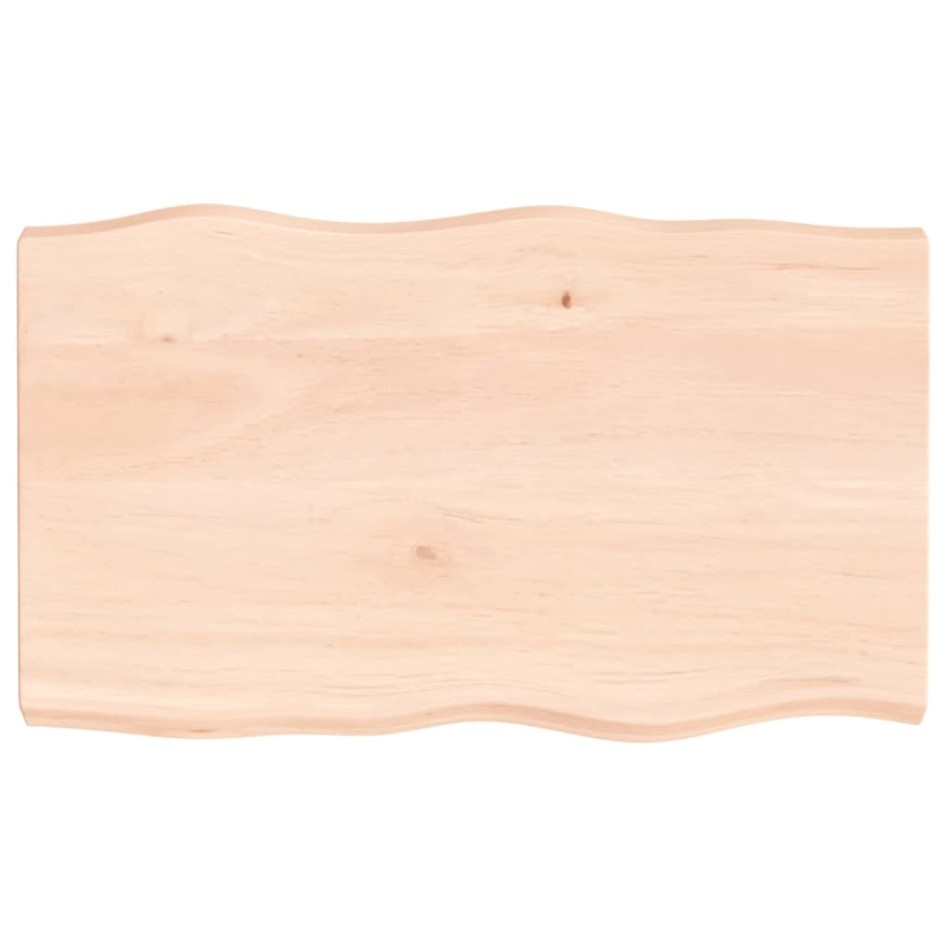 Tablero de mesa madera maciza borde natural 100x60x(2-6)