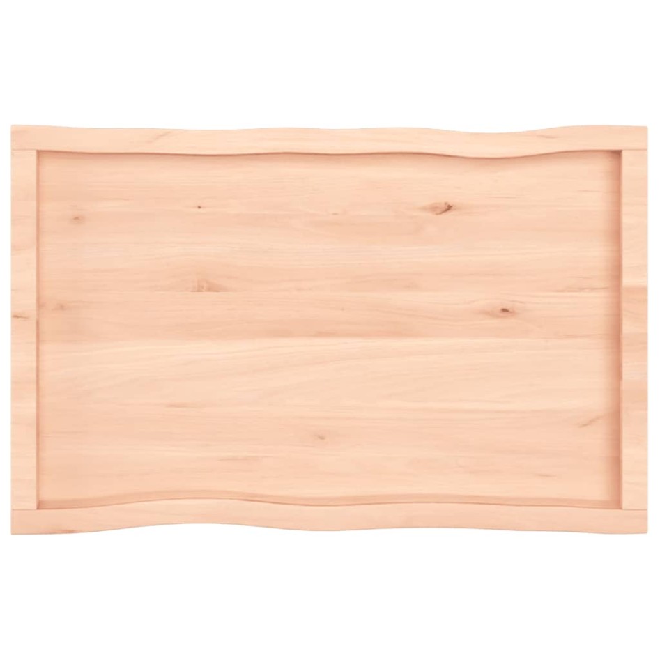 Tablero de mesa madera maciza borde natural 100x60x(2-6)