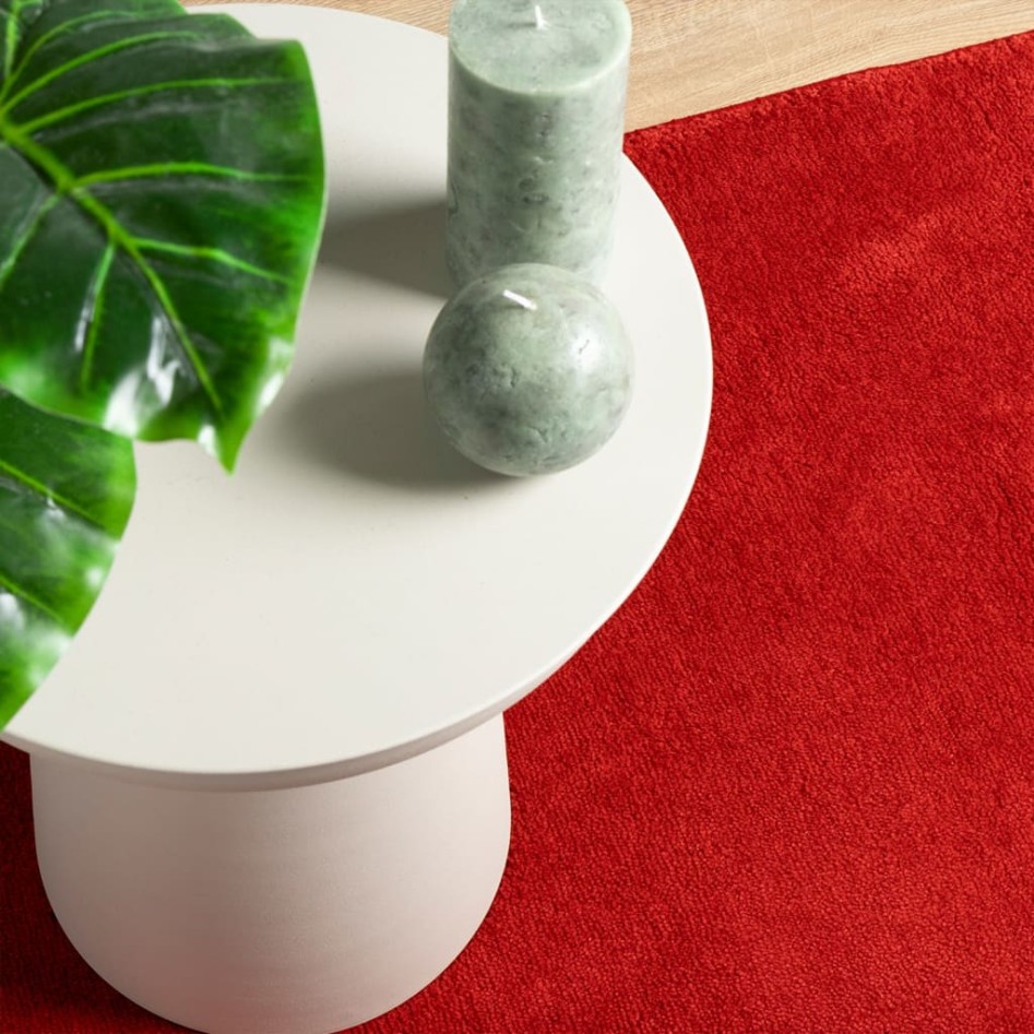 Alfombra de pelo corto OVIEDO rojo 200x280