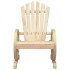 Juego de muebles de jardín 3 piezas madera maciza de