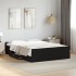 Cama con cajones madera de ingeniería negro 135x190