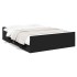 Cama con cajones madera de ingeniería negro 135x190