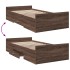 Cama con cajones madera de ingeniería marrón roble 75x190