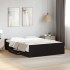 Cama con cajones madera de ingeniería negro 120x190