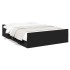 Cama con cajones madera de ingeniería negro 120x190