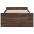 Cama con cajones madera de ingeniería marrón roble 100x200