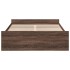 Cama con cajones madera de ingeniería marrón roble 135x190