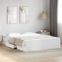 Estructura cama con cajones madera ingeniería blanca 150x200