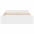 Estructura cama con cajones madera ingeniería blanca 150x200